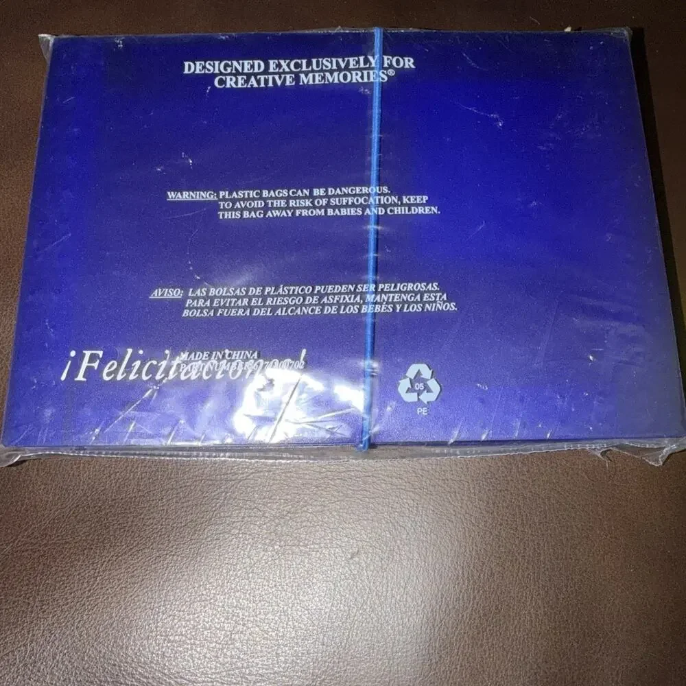 Creative Memories Brand Retired Blue Accordion Photo Files Folder Scrapbooking
